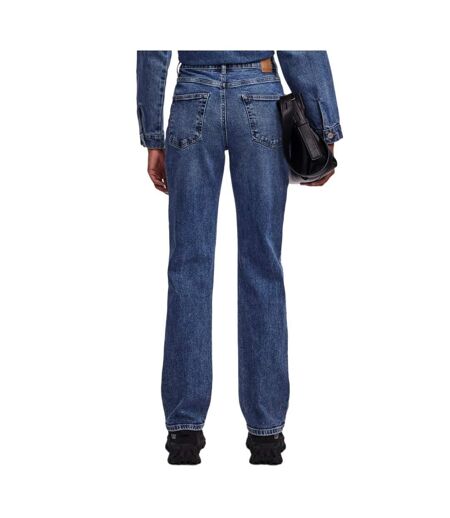 Jean droit bleu femme pieces kelly 17147293