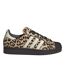 Baskets Motif/style Imprimé Léopard Superstar Femme Marron Foncé Blanc Cassé Adidas-1