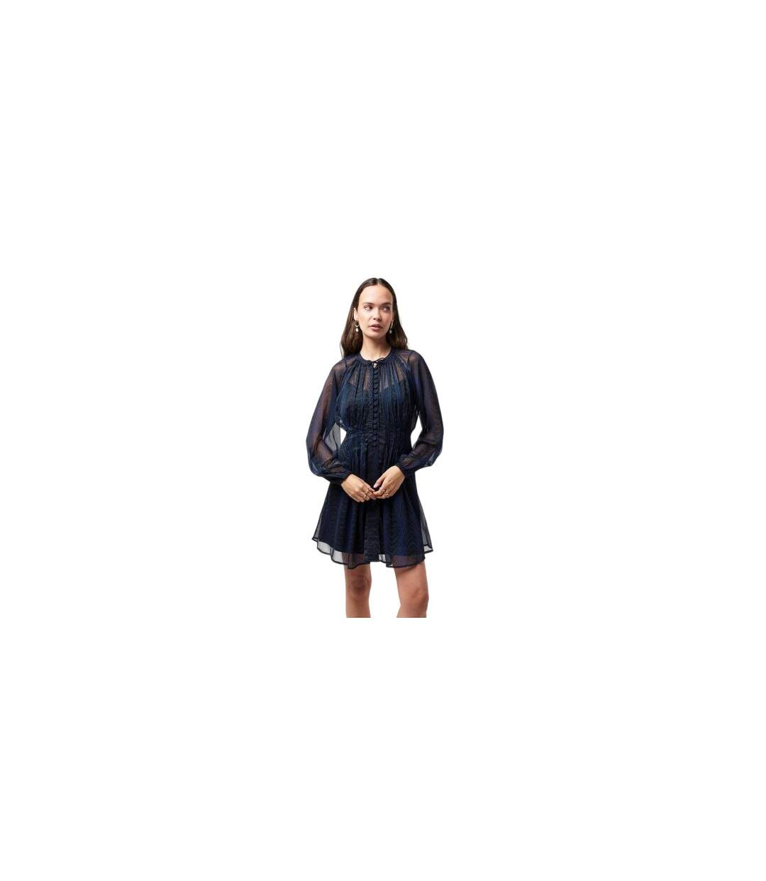 Robe Courte Artemis Femme Noir French Connection-1