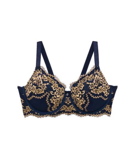 Soutien-gorge emboîtant bleu marine Elégance