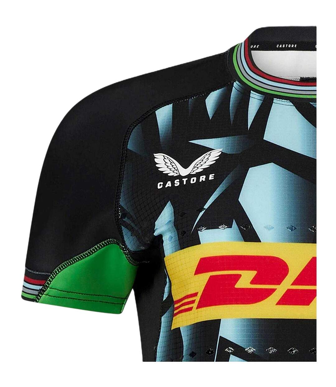 Womens/ladies Harlequin T-shirt Multicoloured Castore-4