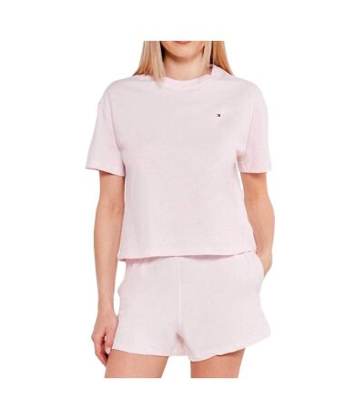 Pyjama rose femme tommy hilfiger jersey - m