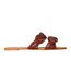 Womens/ladies Braided Casual Flat Sandals Tan Where´s That From-1