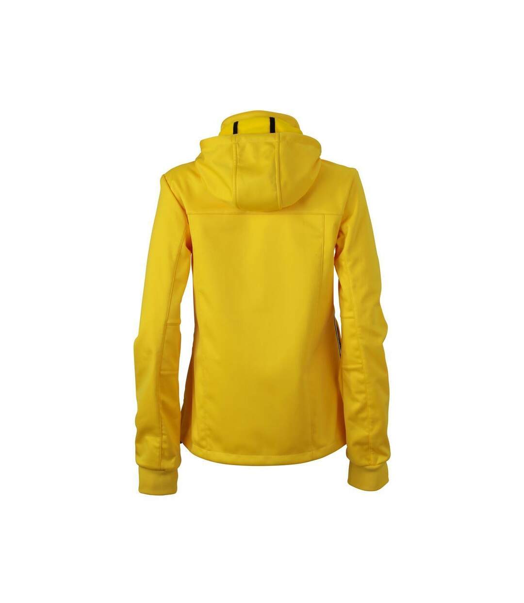 Veste softshell à capuche- femme JN1077 - jaune - coupe-vent et imperméable