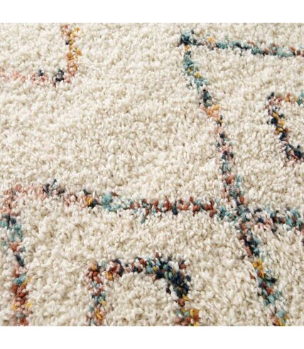 Tapis shaggy tissé motif abstrait AMORE 8