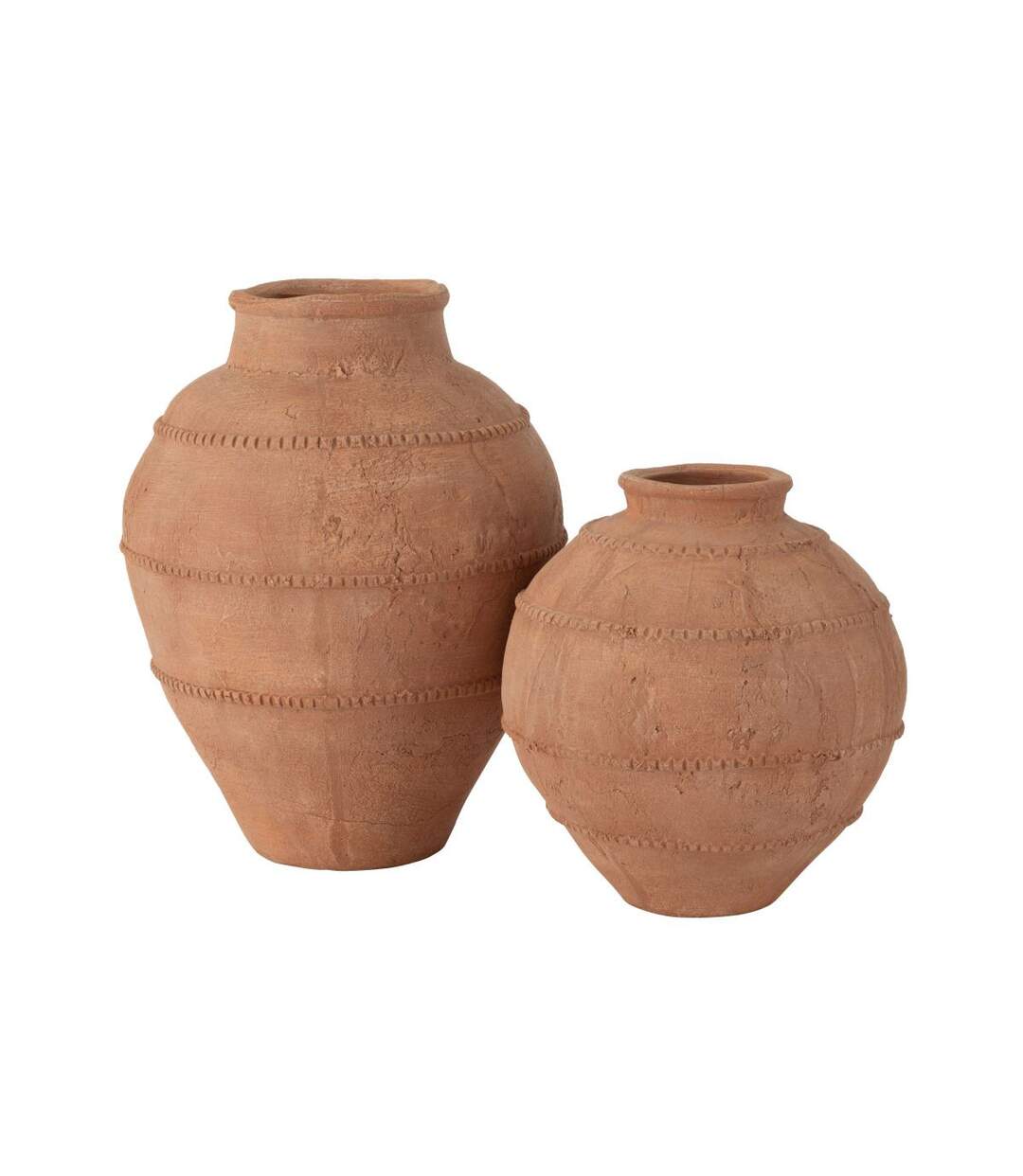 Vase Rond en Terre Cuite Kaia 28cm Terracotta-2
