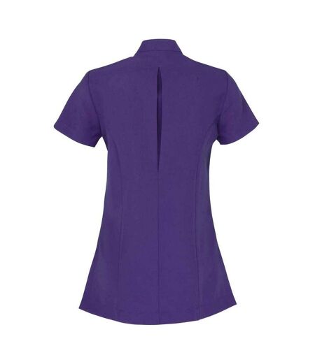 Womens/ladies blossom short sleeve tunic purple Premier