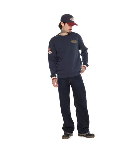 Sweat col rond en molleton avec écusson Lewis Vondutch