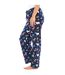 Pack Of 2  Womens/ladies Fleece Animals Lounge Pants  Multicoloured Keanu-3