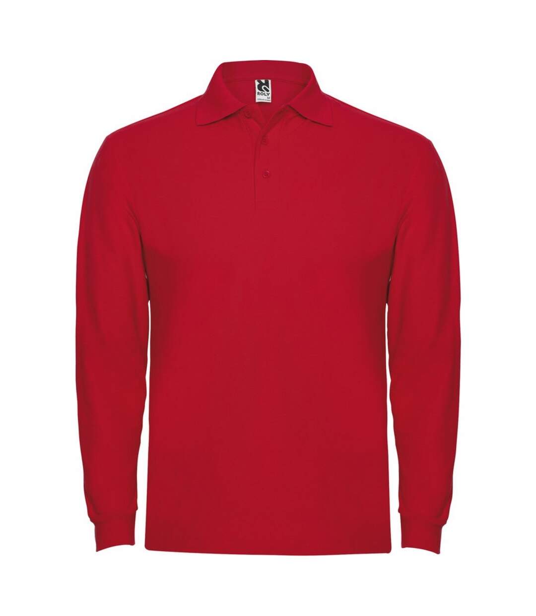 Mens estrella long-sleeved polo shirt red Roly