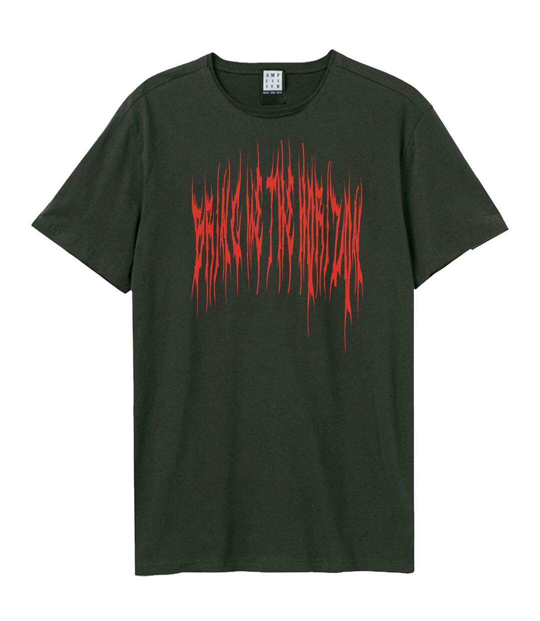 Unisex adult praying amen bring me the horizon t-shirt charcoal Amplified-1