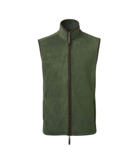 Veste Sans Manches Artisan Homme Vert Kaki Foncé Marron Premier
