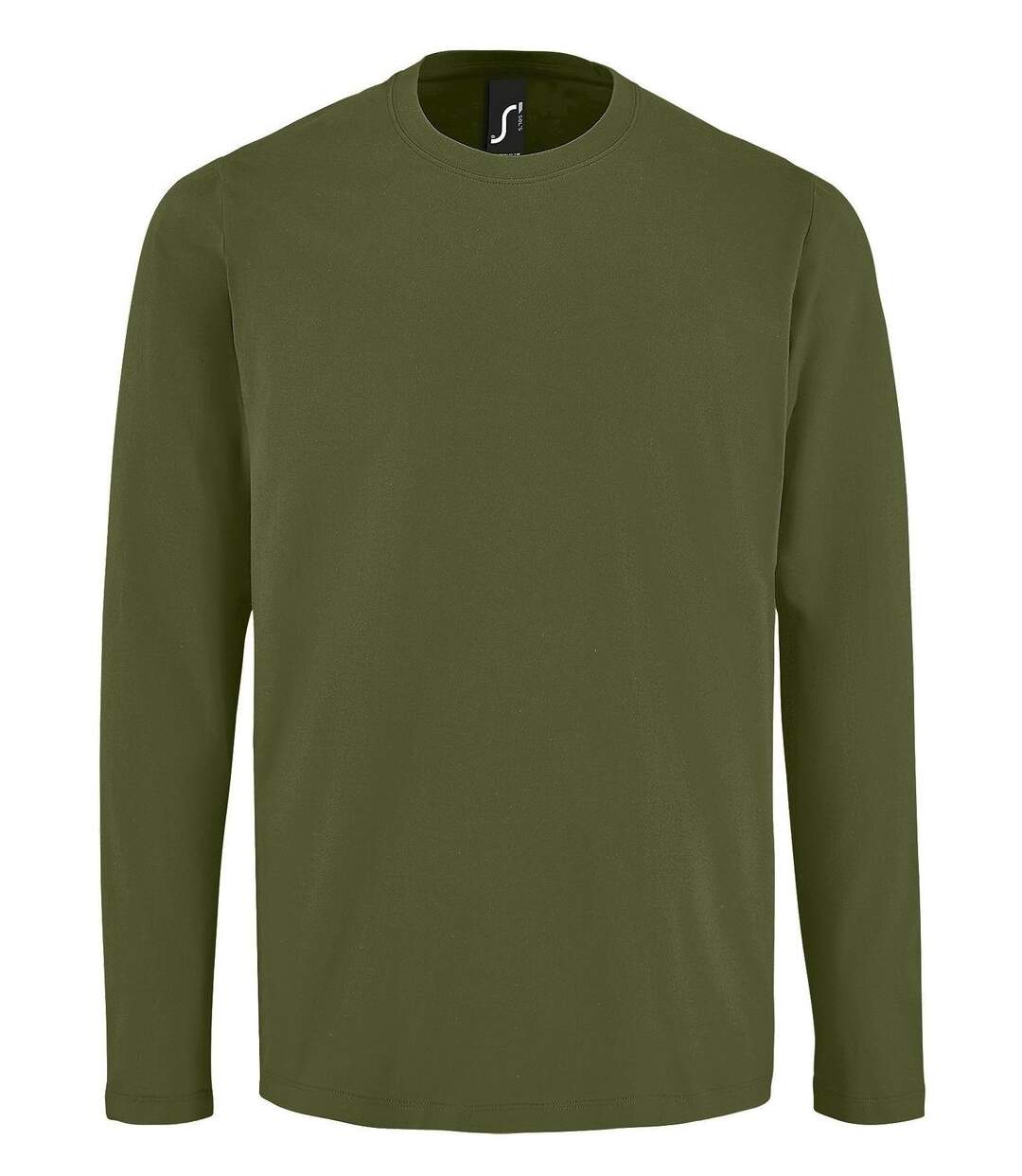 T-shirt manches longues pour homme - 02074 - vert kaki