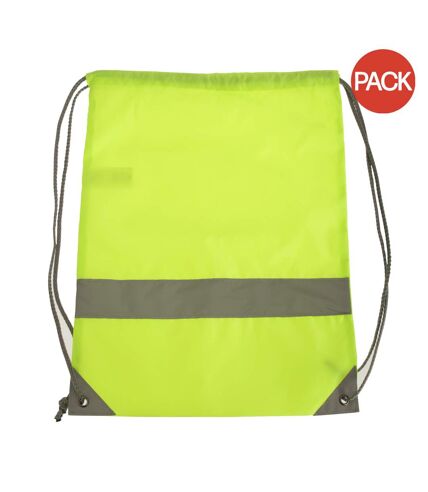 Lot de 2  Stafford sac fourre-tout 13 litres taille unique jaune haute visibilité Shugon