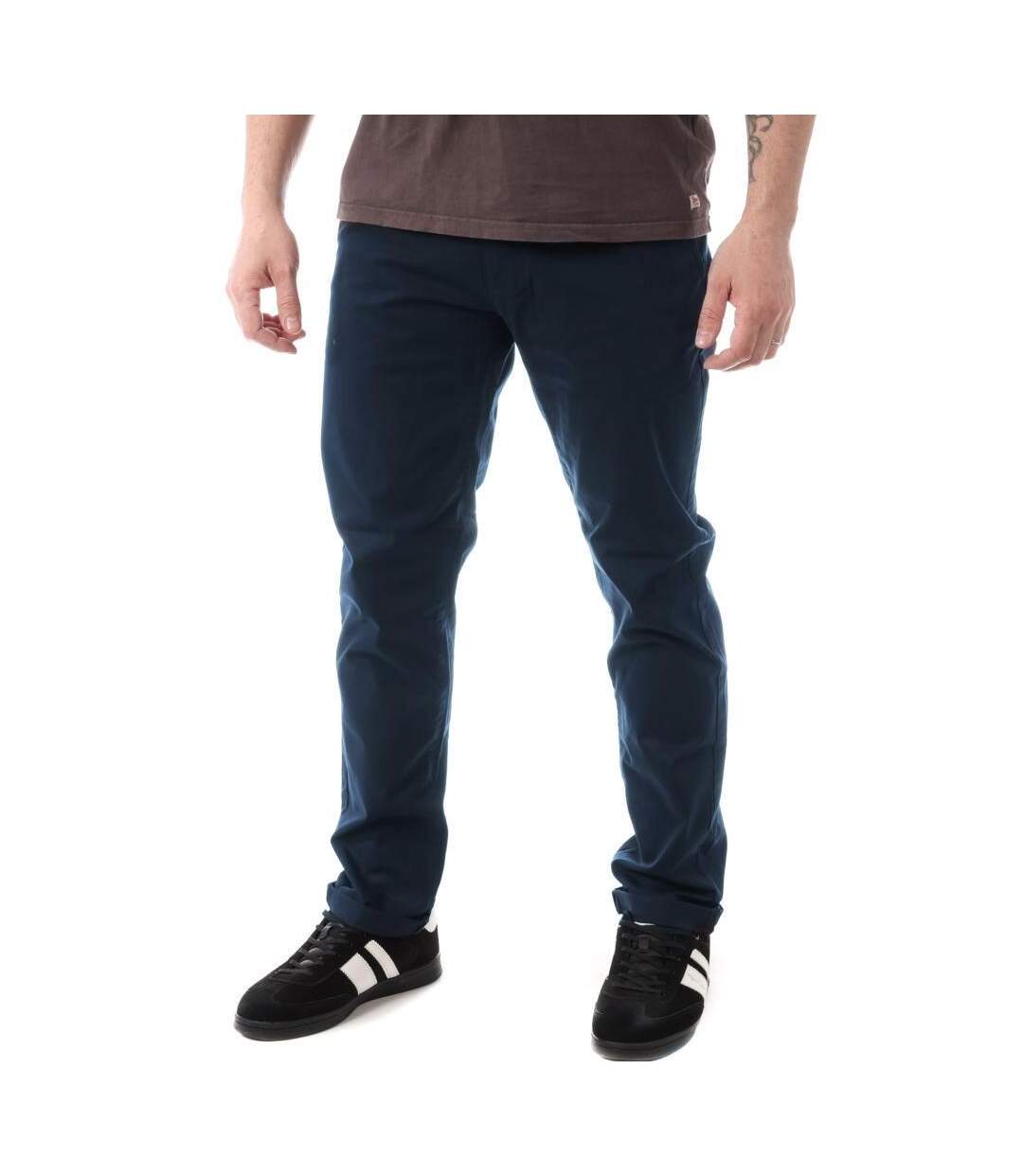 Pantalon chino marine foncé homme paname brothers costa1-1
