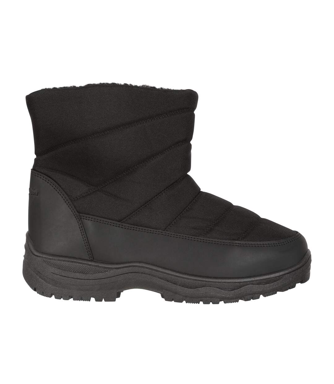 Womens/ladies icey fleece lined ankle snow boots black Mountain Warehouse-4