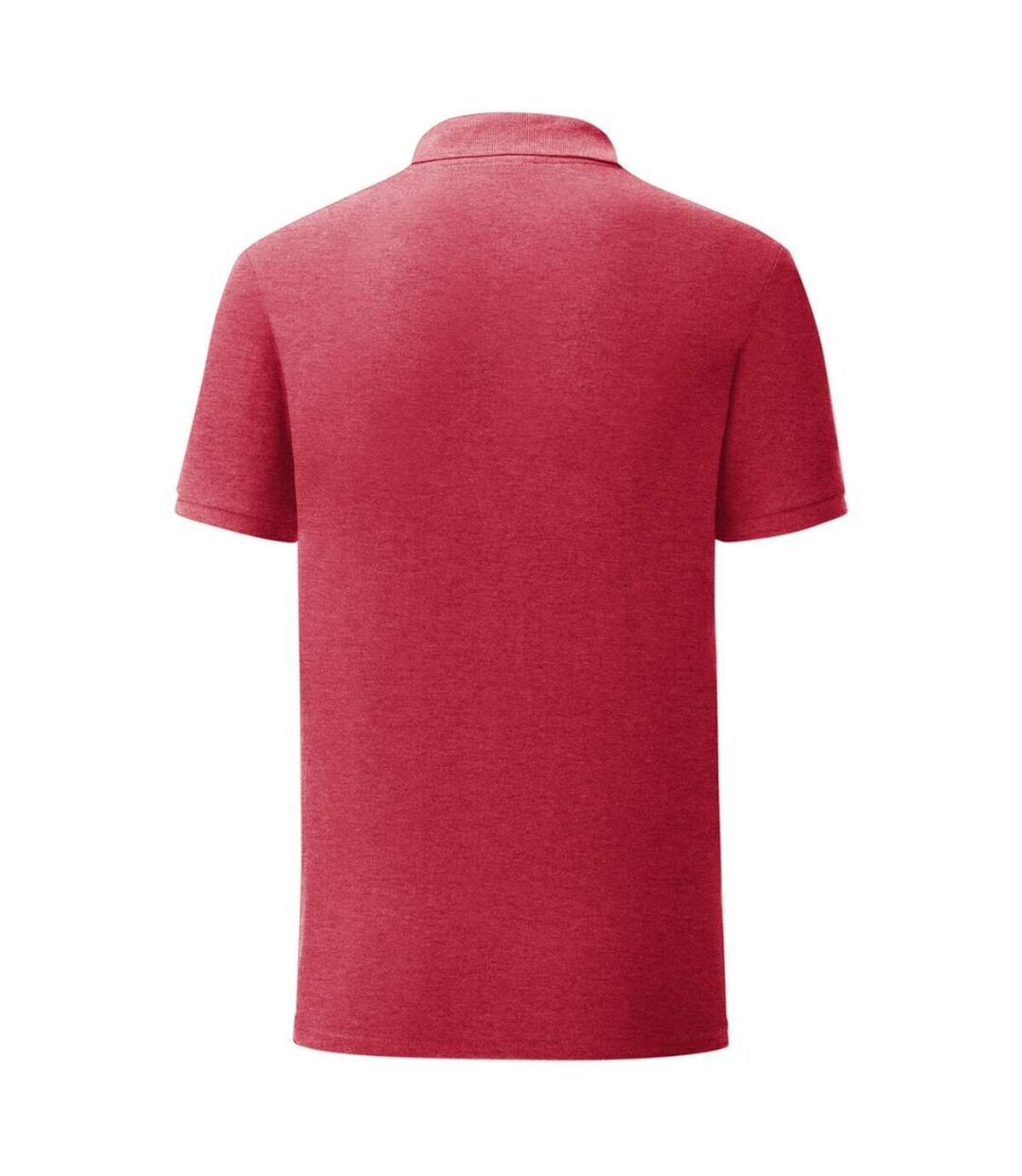 Fruit Of The Loom Mens Iconic Pique Polo Shirt (Heather Red)