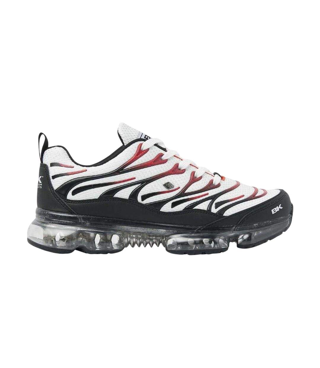 Mens Urbex Mesh Air Cushioned Trainers White Black Red British Knights-1