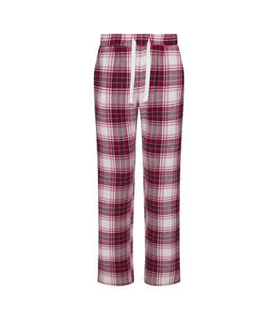 Comfy Co Womens/Ladies Gals Flannel Pants (Red/ Pink)