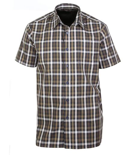 Chemisettes Homme Manches Courtes Toulon1 Choco Beige (K-Dran)