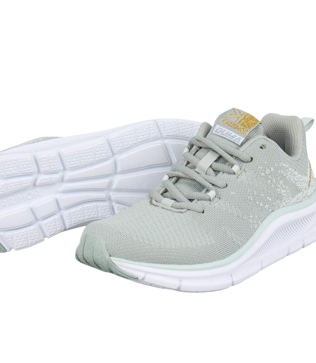Womens/ladies Duma 6 Ortholite Trainers Sage Karrimor-4