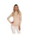Pull Motif/style Tricoté Femme Beige Minoti-1