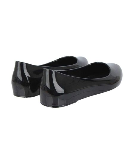 Ballerines Jelly Femme Noir Verni Miso