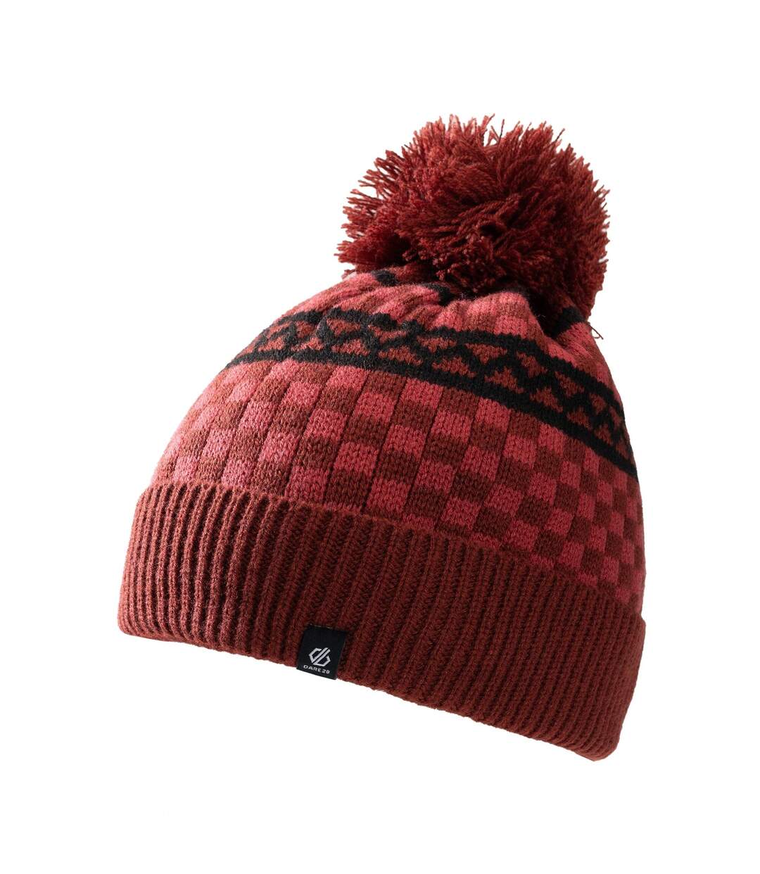 Bonnet À Pompon Motif/style Pompon Homme Rouge Foncé Dare 2B-2