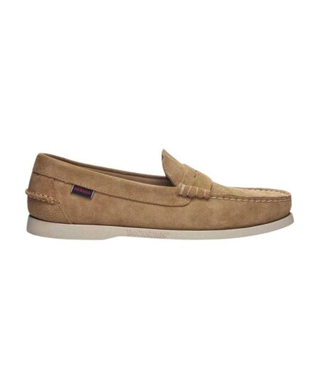 Mens Dan Flesh Out Leather Loafers Beige Camel Sebago