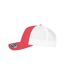 Unisex adult two tone 5 panel trucker cap red/white Flexfit-3