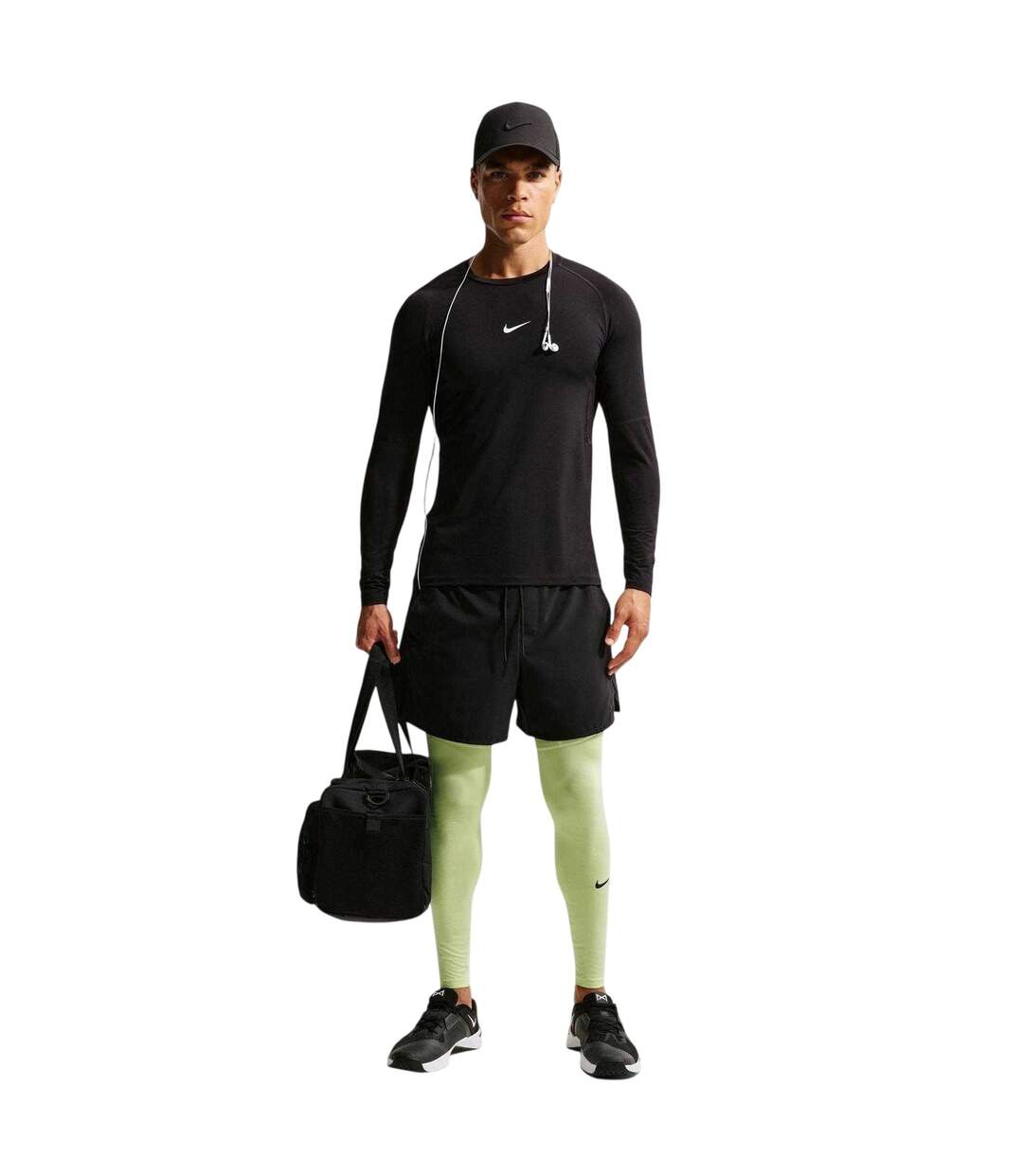 Collant Entraînement Homme Vert Clair Vif Nike-1