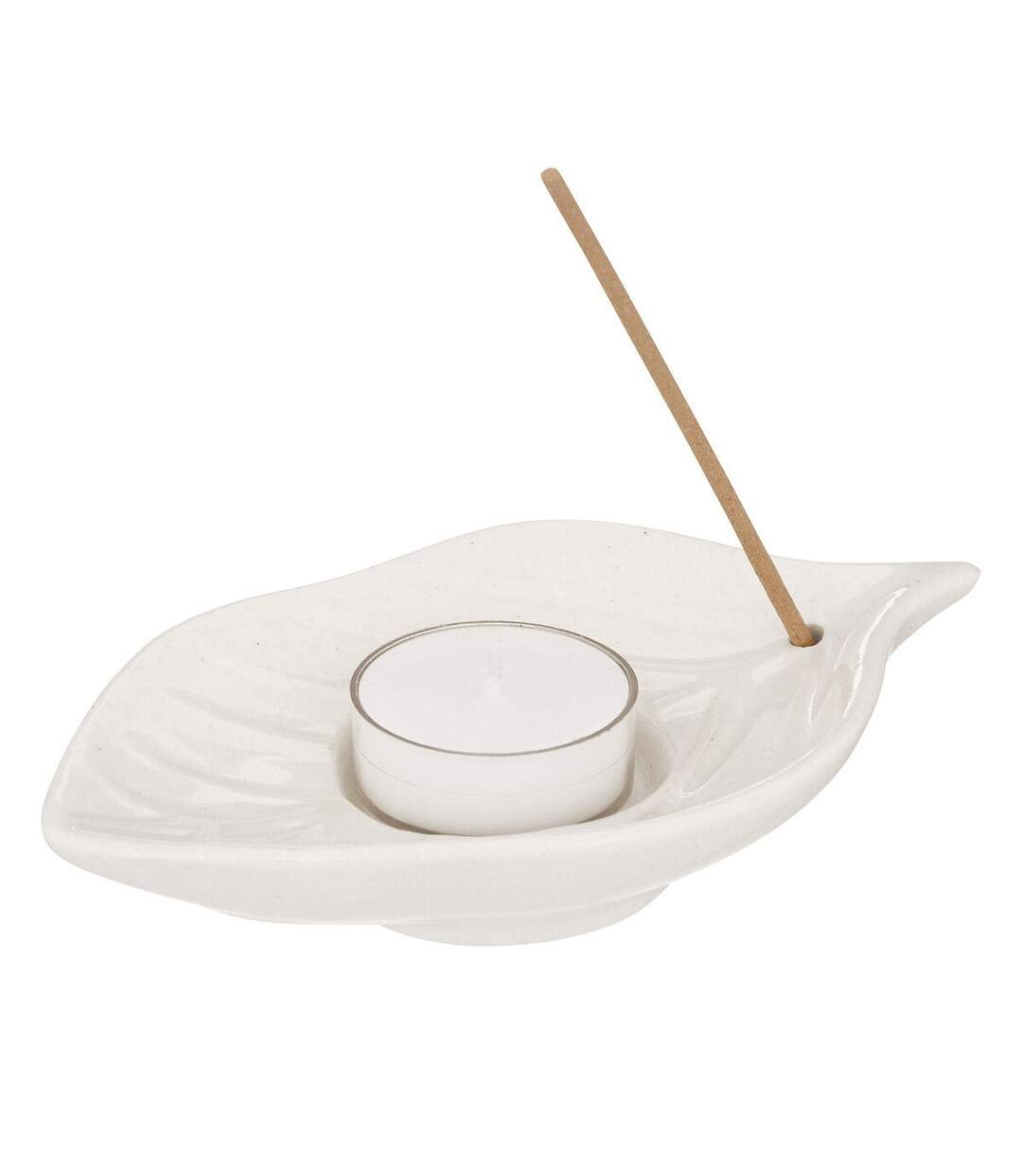 Coffret Encens & Bougies Chakra 22cm Blanc-1