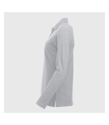 Clique Womens/Ladies Classic Marion Long-Sleeved Polo Shirt (White) - UTUB500