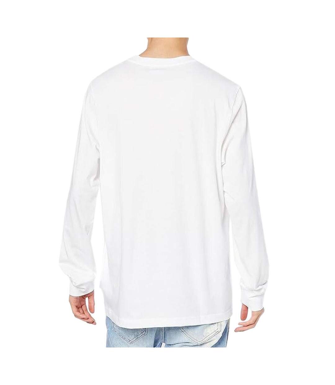 T-shirt Manches Longues Blanc Homme Diesel Small - L-2