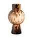 Vase Boule en Verre Design Poiso 46cm Marron-1