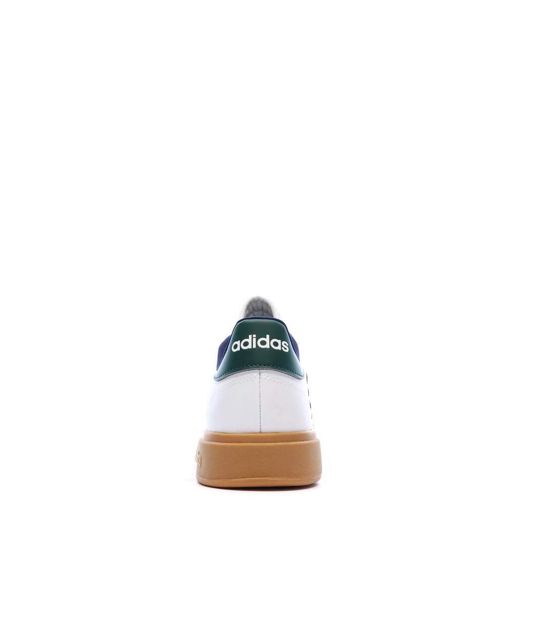Baskets blanches/marines homme adidas grand court base 2.0-3
