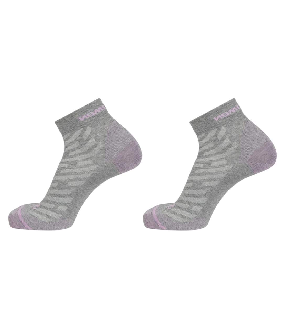 Chaussettes De Sport Adulte Gris Lilas Salomon-2