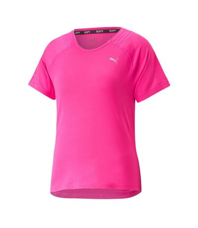 T-Shirt rose femme puma run cloudspun - m