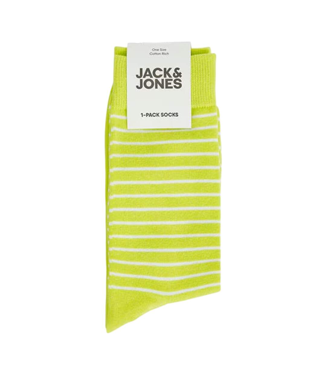 Chaussettes Motif/style Rayé Homme Vert Jack And Jones-2