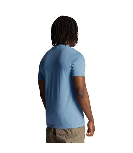 T-shirt Style Logo Brodé Homme Bleu Lyle & Scott
