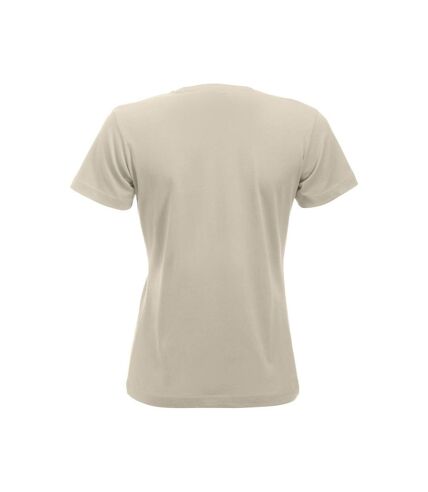 Clique Womens/Ladies New Classic T-Shirt (Light Khaki)