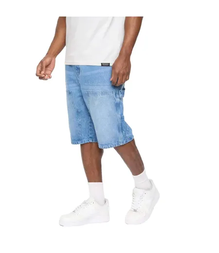 Short Teleman Homme Bleu Pâle Crosshatch