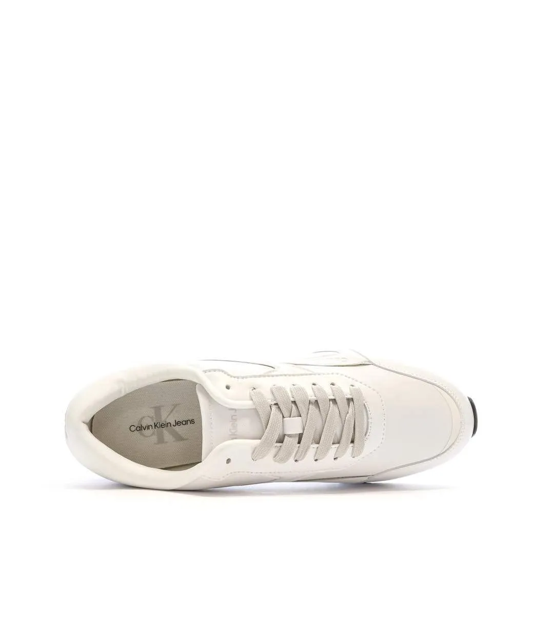 Baskets blanches homme calvin klein jeans retro runner-4