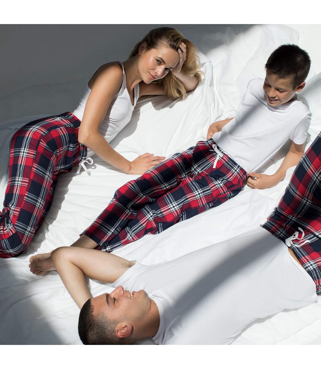 Pantalon De Détente Femme Rouge Bleu Marine SF-1