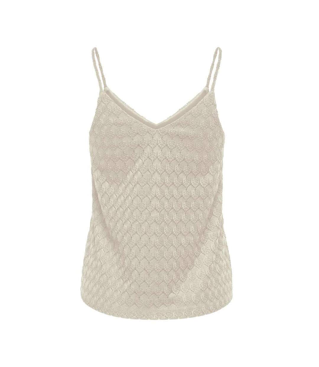 Débardeur beige femme jdy aavery-2