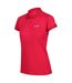 Polo manches courtes remex femme rose fluo uni Regatta