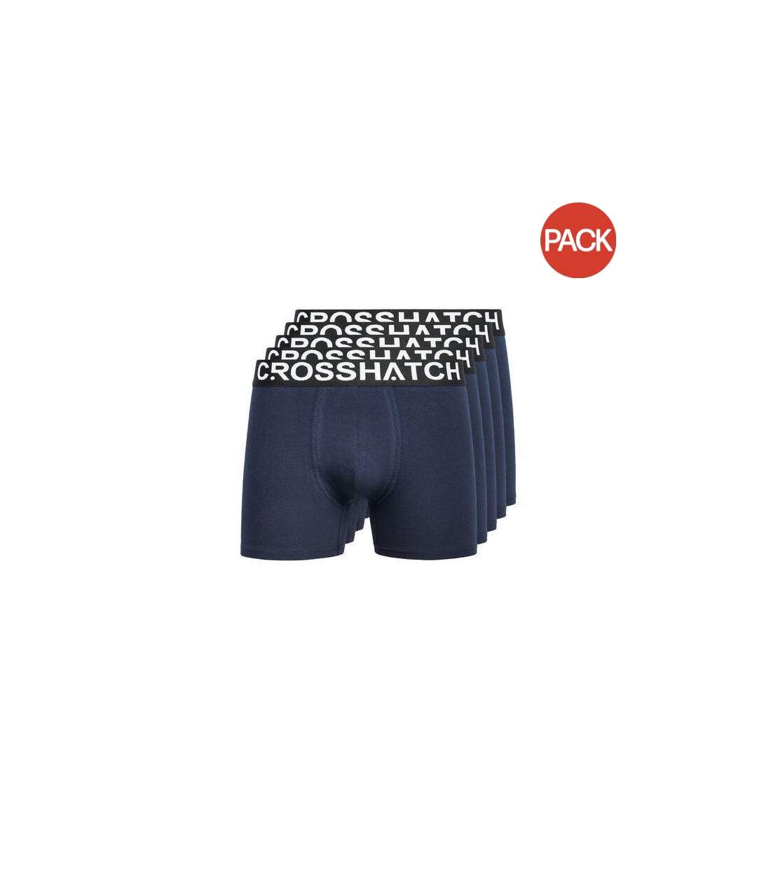 Pack of 5  Mens astral boxer shorts  navy Crosshatch