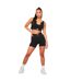 Haut Court Sans Manches Sport Femme Noir Missy Empire-1