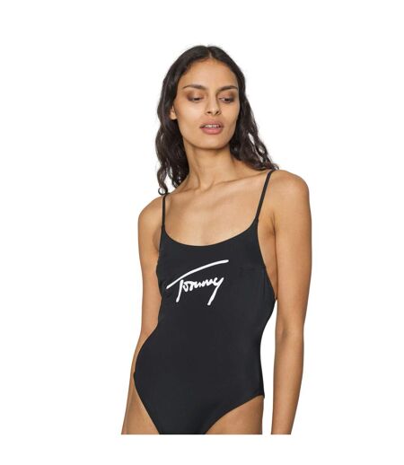 Maillot De Bain 1 Pièce Motif/style Logo Femme Noir Tommy Hilfiger