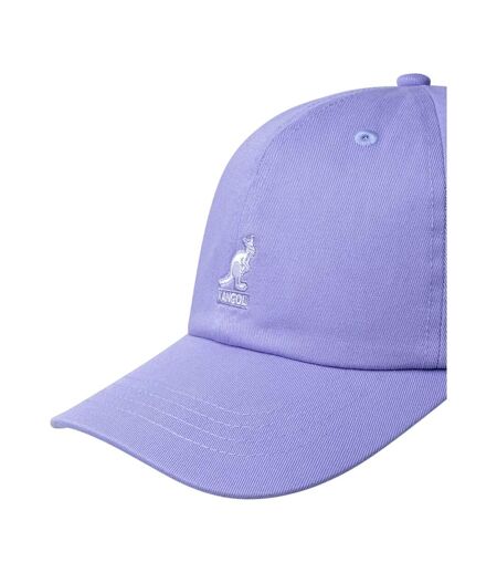 Leather Backstrap Baseball Cap Washed Lilac Kangol